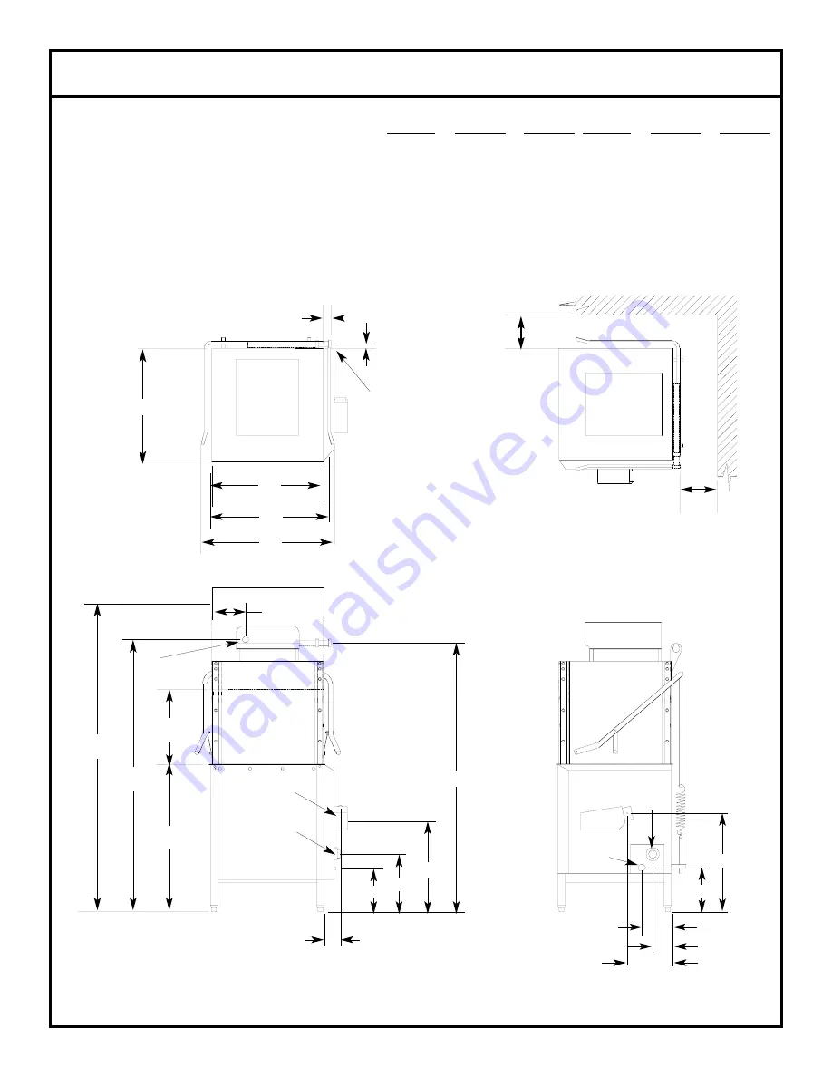 Jackson Gas Heated Door-Type Dishmachines Tempstar... Technical Manual Download Page 21