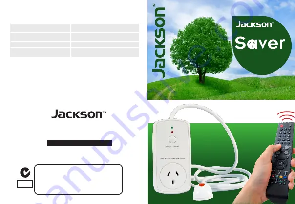 Jackson Green Saver Series Manual Download Page 1