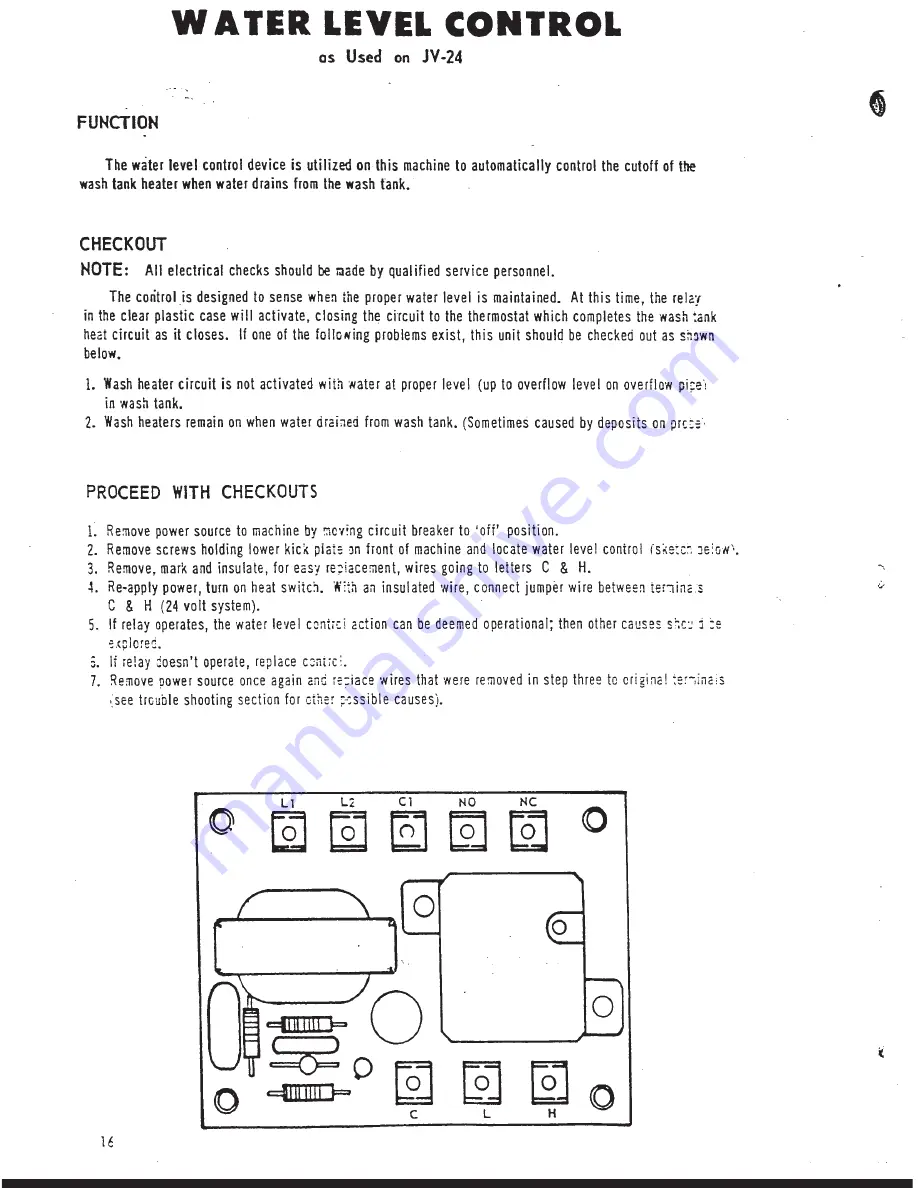 Jackson JV-24 B-BF Operating And Maintenance Manual Download Page 16