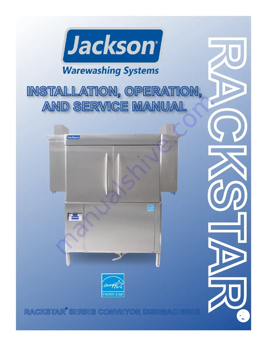 Jackson RackStar Series Installation, Operation & Service Manual Download Page 1