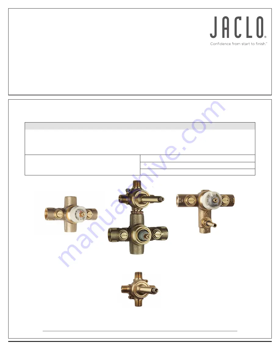 JACLO J-TH34 Installation Instructions Manual Download Page 1