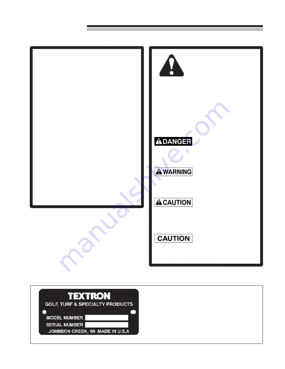 Jacobsen 73-70642 Owner/Operator'S Manual & Illustrated Parts List Download Page 5