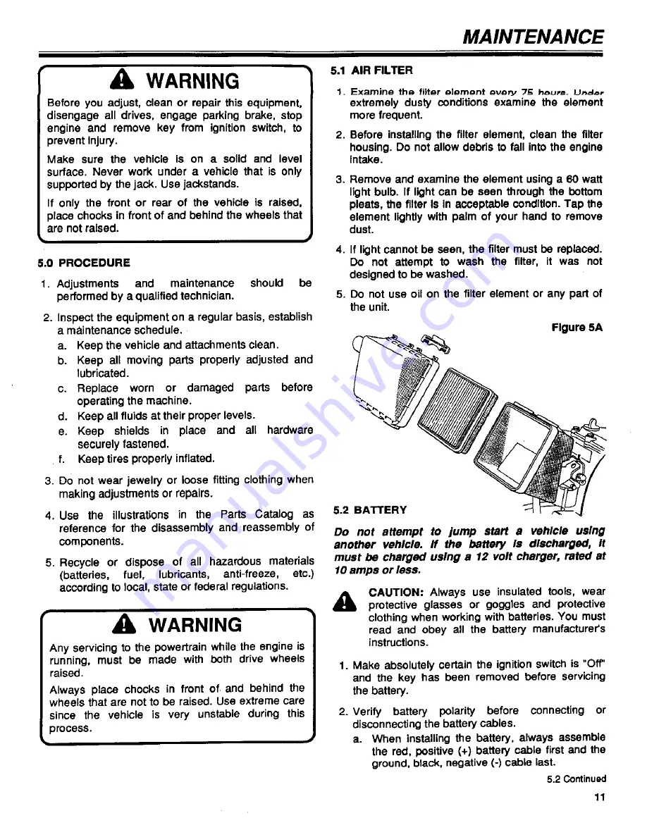 Jacobsen 810 Operator'S Manual Download Page 11