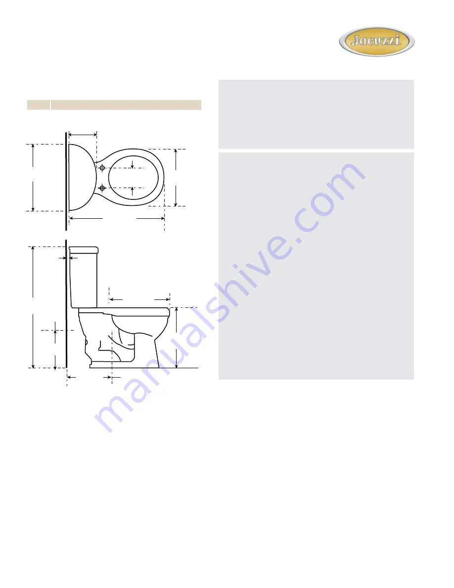 Jacuzzi DD59 Скачать руководство пользователя страница 2