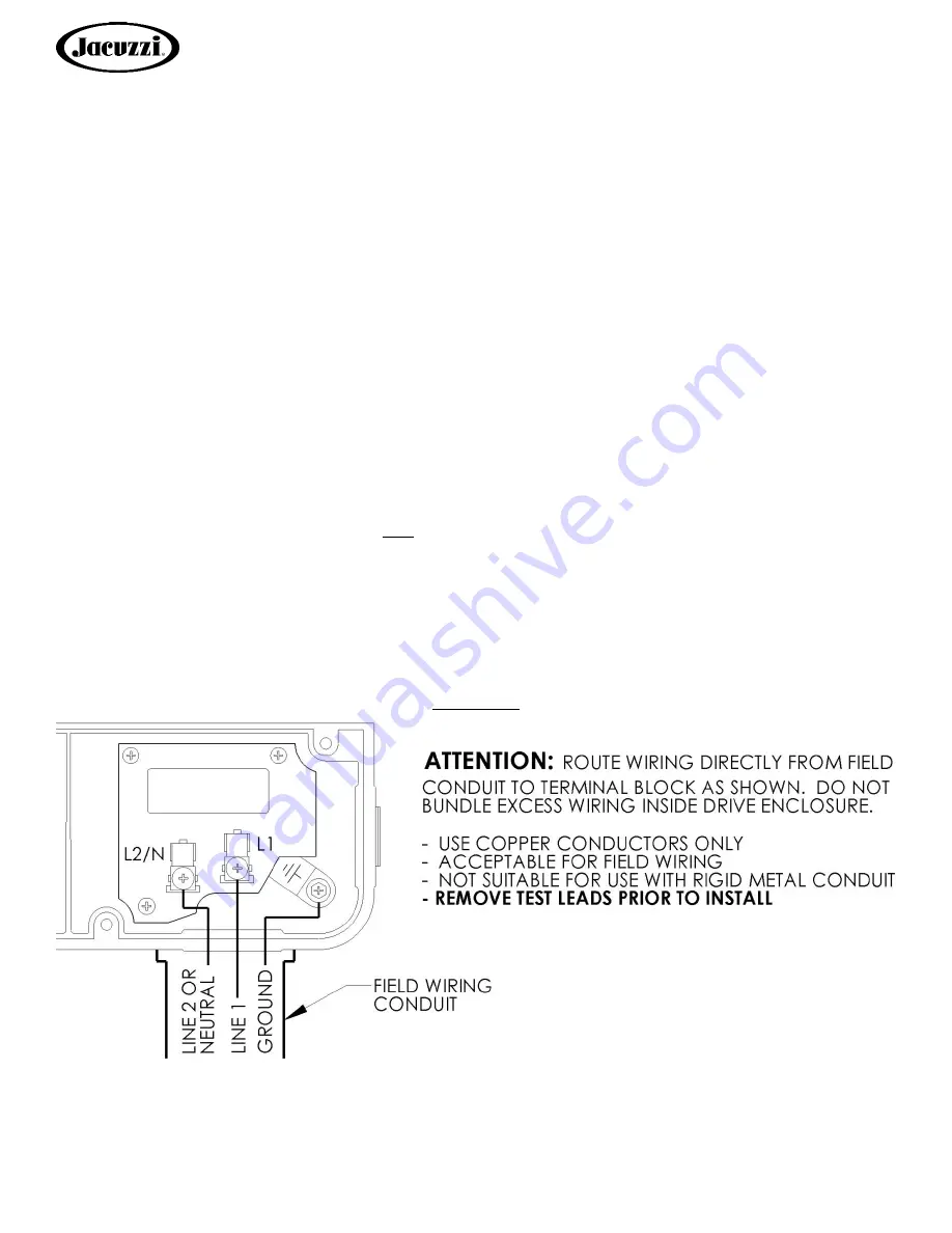 Jacuzzi JVS185S Owner'S Manual Download Page 13