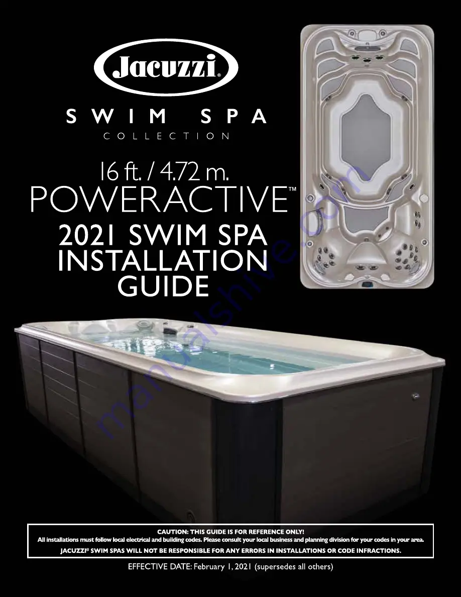 Jacuzzi POWERACTIVE 2.1 Installation Manual Download Page 15