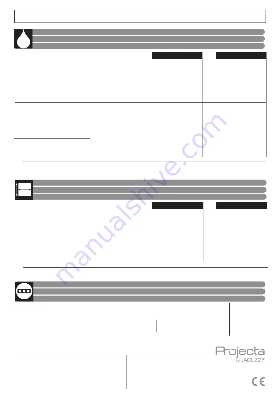 Jacuzzi Projecta SOHO SX Instructions For Preinstallation Download Page 53