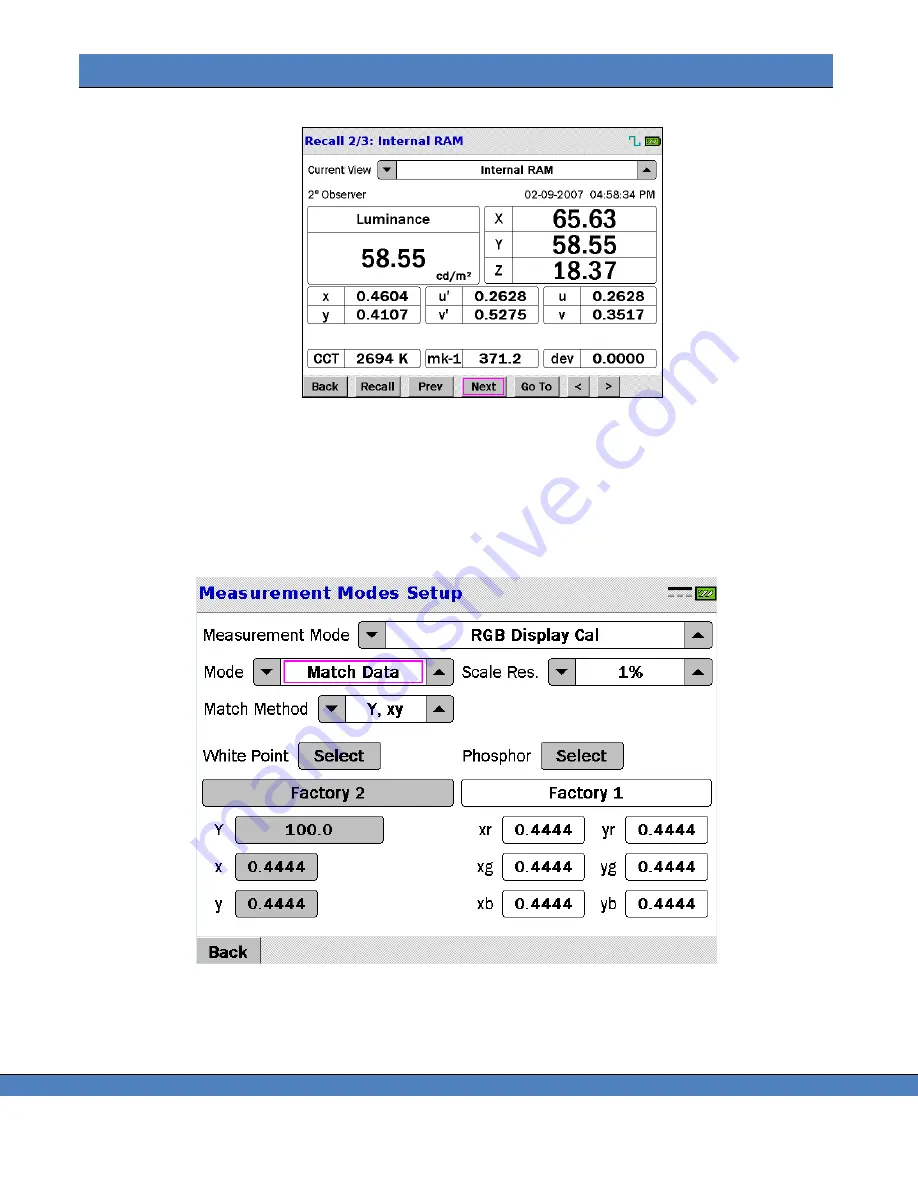 Jadak Photo Research SpectraScan PR-7 Series Скачать руководство пользователя страница 60