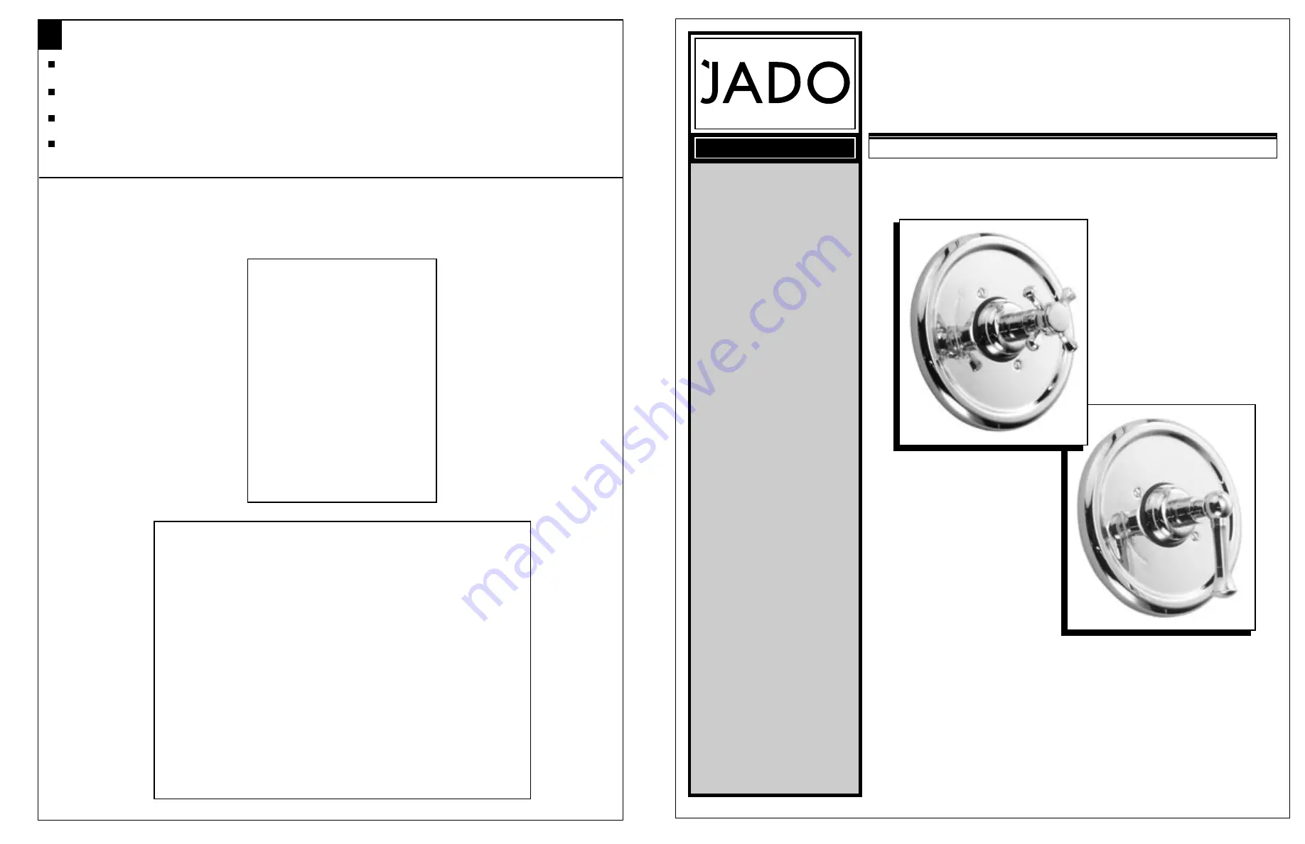 JADO 818/535 Series Installation Instructions Download Page 1