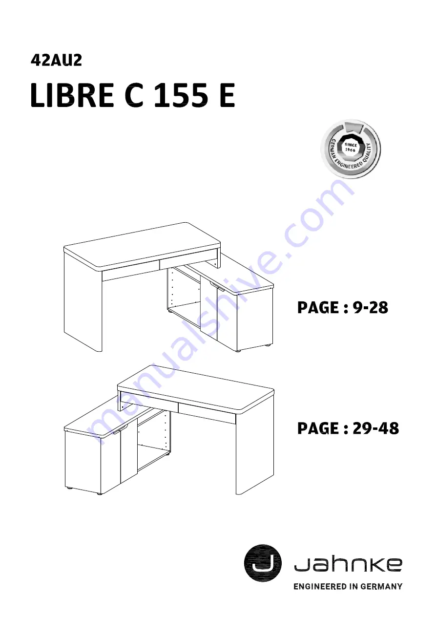 Jahnke 42AU2 Manual Download Page 1