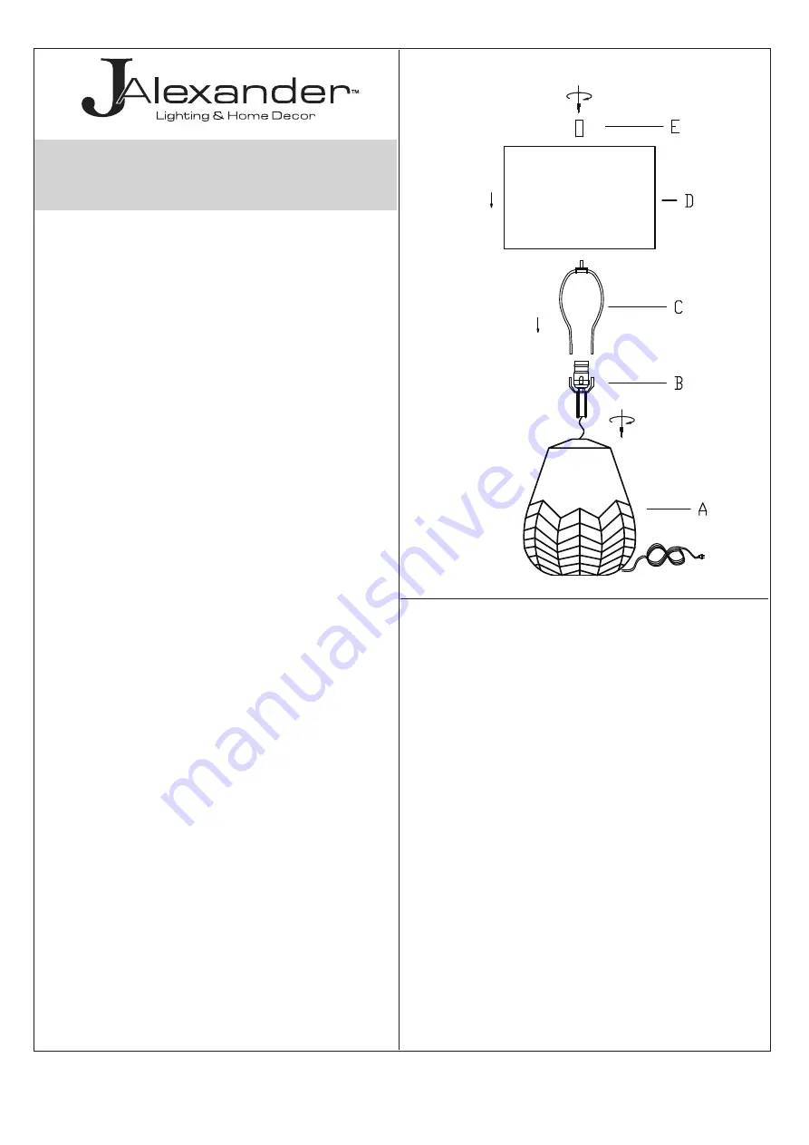 JALEXANDER JAE284 Quick Start Manual Download Page 2