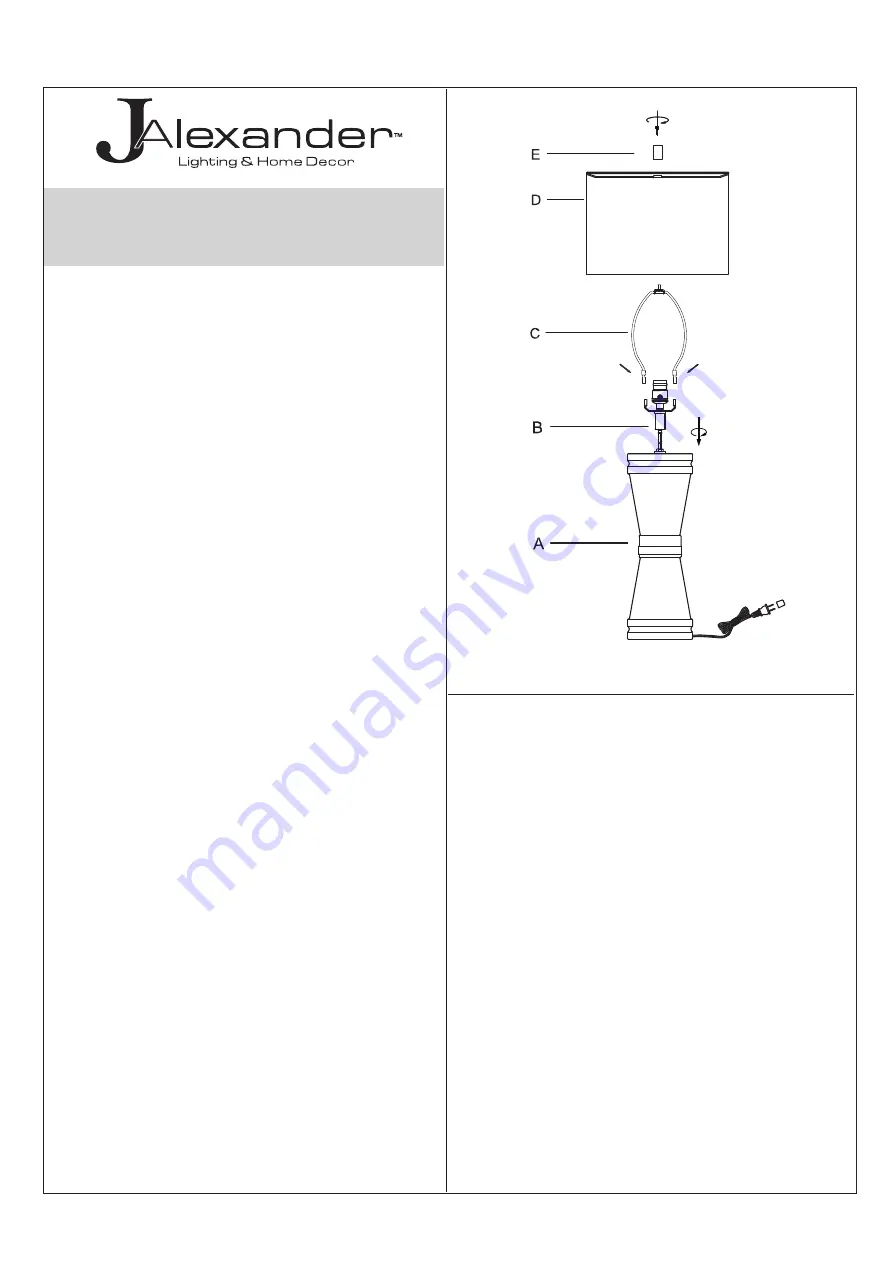 JALEXANDER JAE298 Assembly Instructions Download Page 2