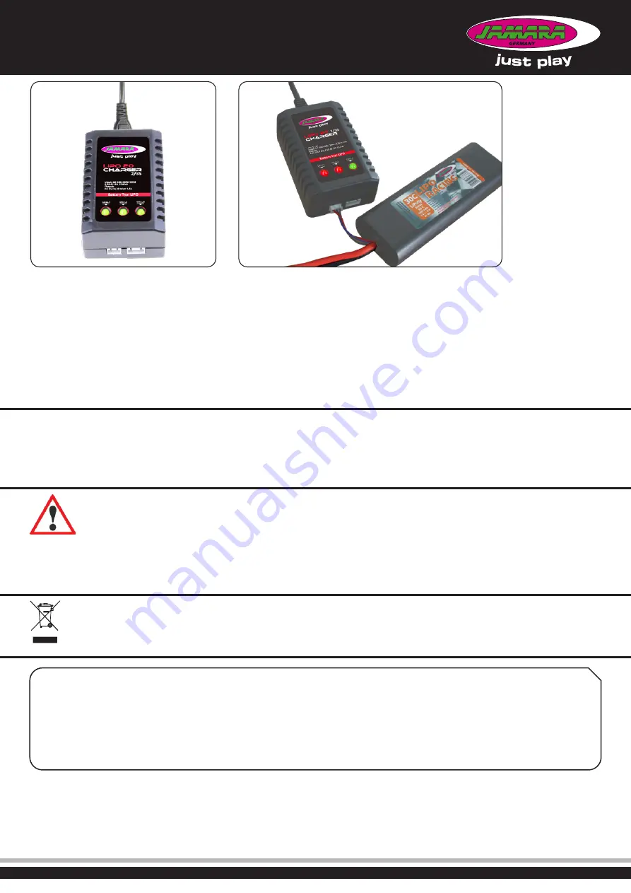 Jamara Lipo 20 Charger 2S/3S Instructions Download Page 2