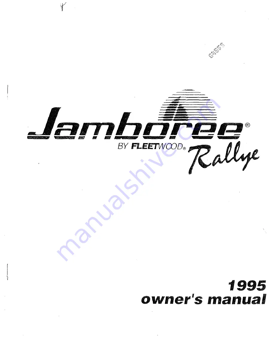 Jamboree 1995 Rallye Owner'S Manual Download Page 1