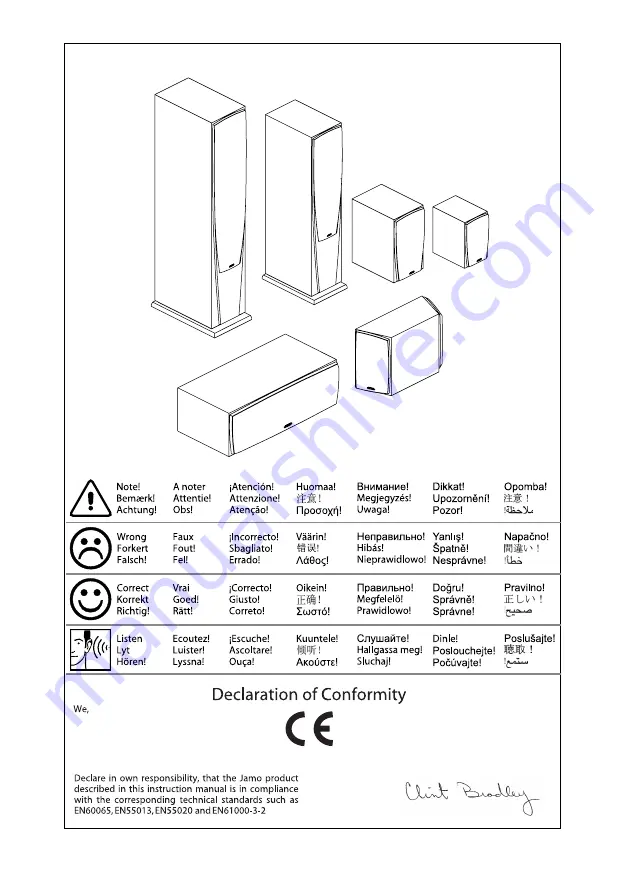 JAMO C 400 CEN Instructions Manual Download Page 1