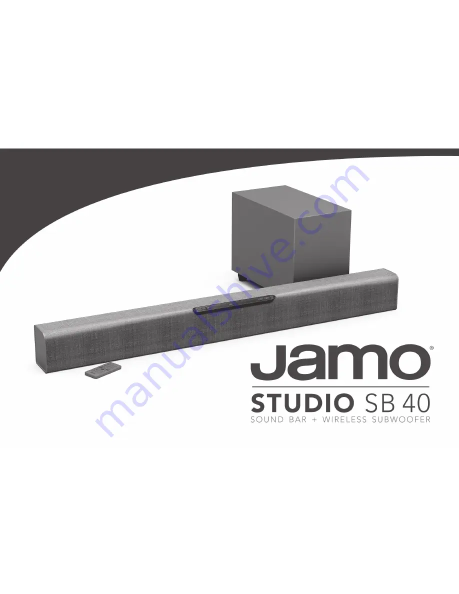 JAMO Studio SB40 Скачать руководство пользователя страница 1