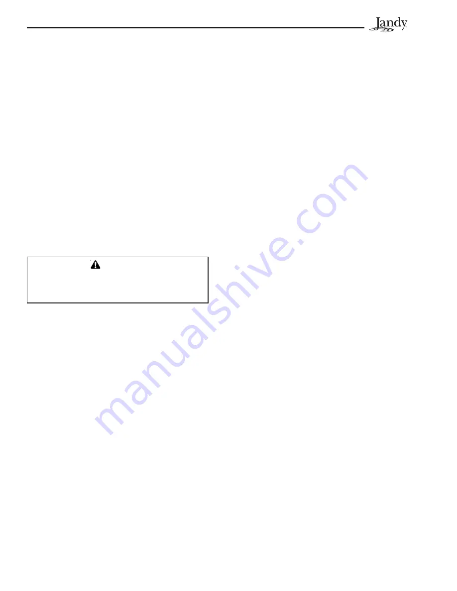 Jandy HHPlus Series Installation And Operation Manual Download Page 8