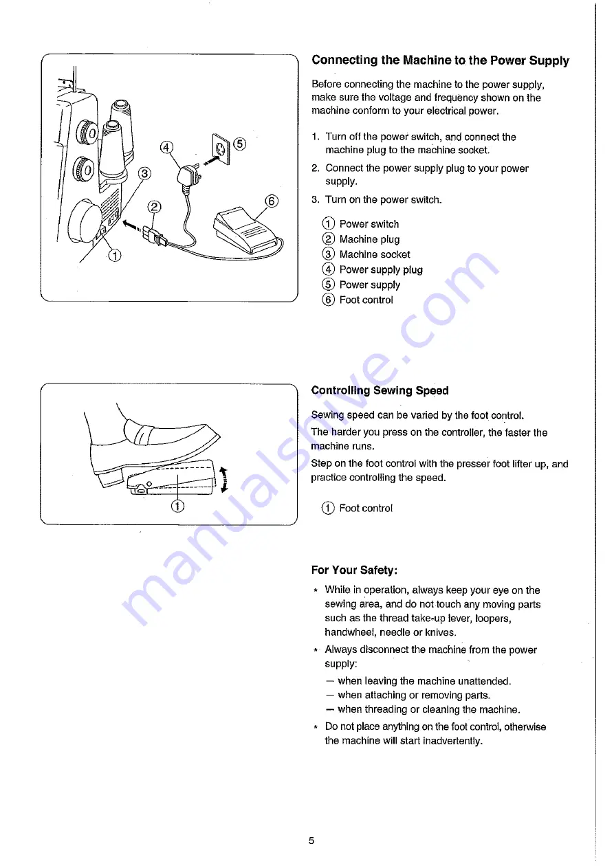 Janome 6234XL Instruction Book Download Page 5