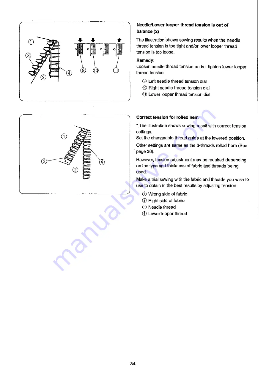 Janome 6234XL Instruction Book Download Page 34