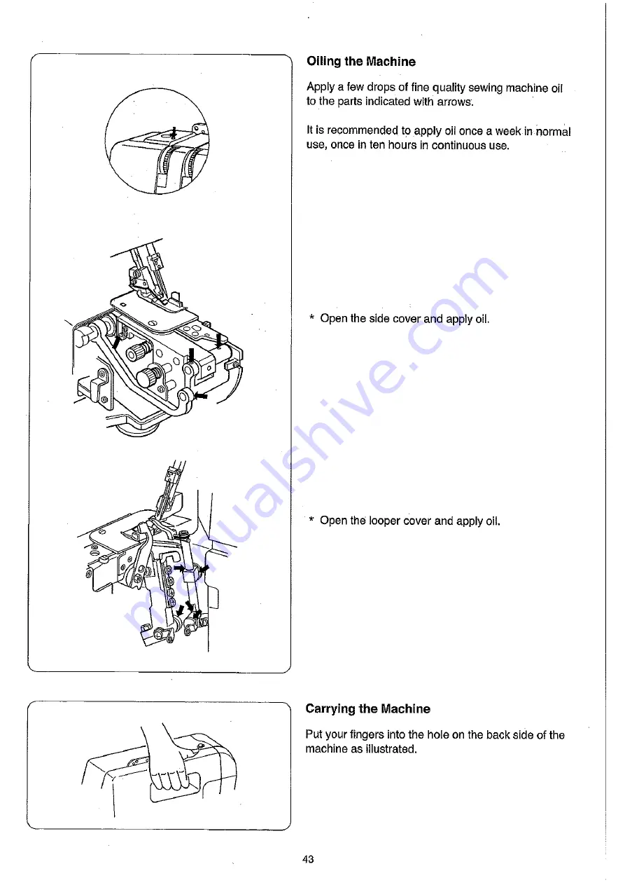 Janome 6234XL Instruction Book Download Page 43