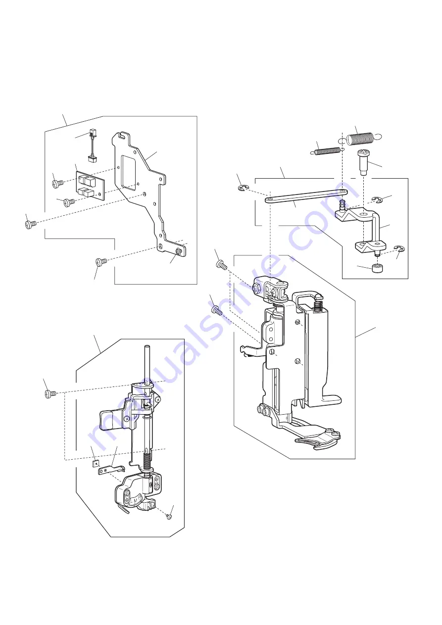 Janome CoverPro 3000 PROFESSIONAL Operation, Service Manual & Parts List Download Page 45