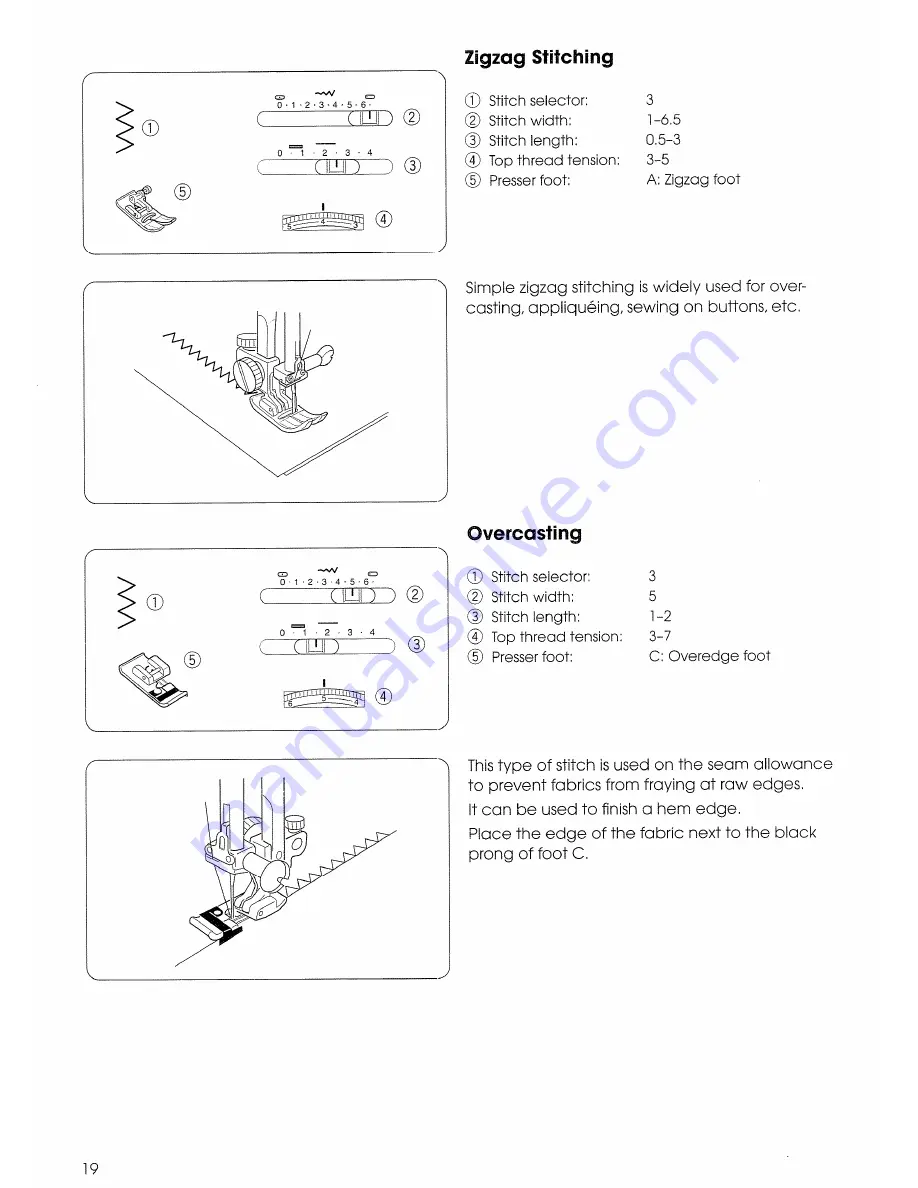 Janome Decor Excel 5018 Instruction Book Download Page 42