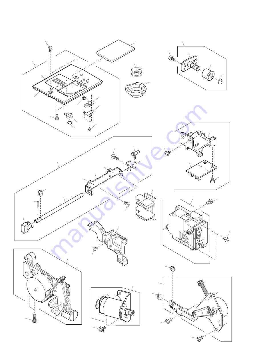 Janome JUNO E1030 Service Manual And Parts List Download Page 36