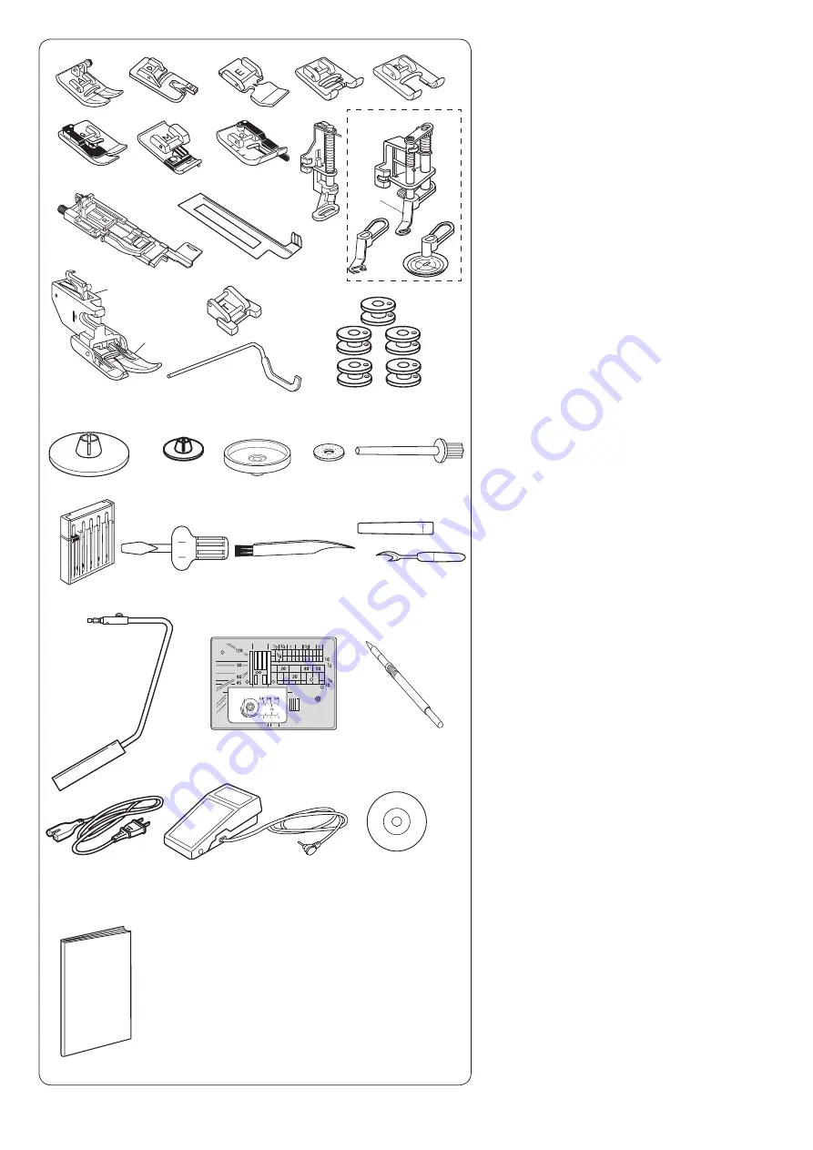 Janome MC8200 Скачать руководство пользователя страница 5