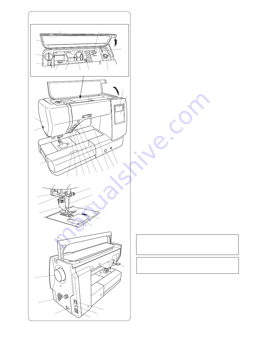 Janome MC8200QC Instruction Book Download Page 5