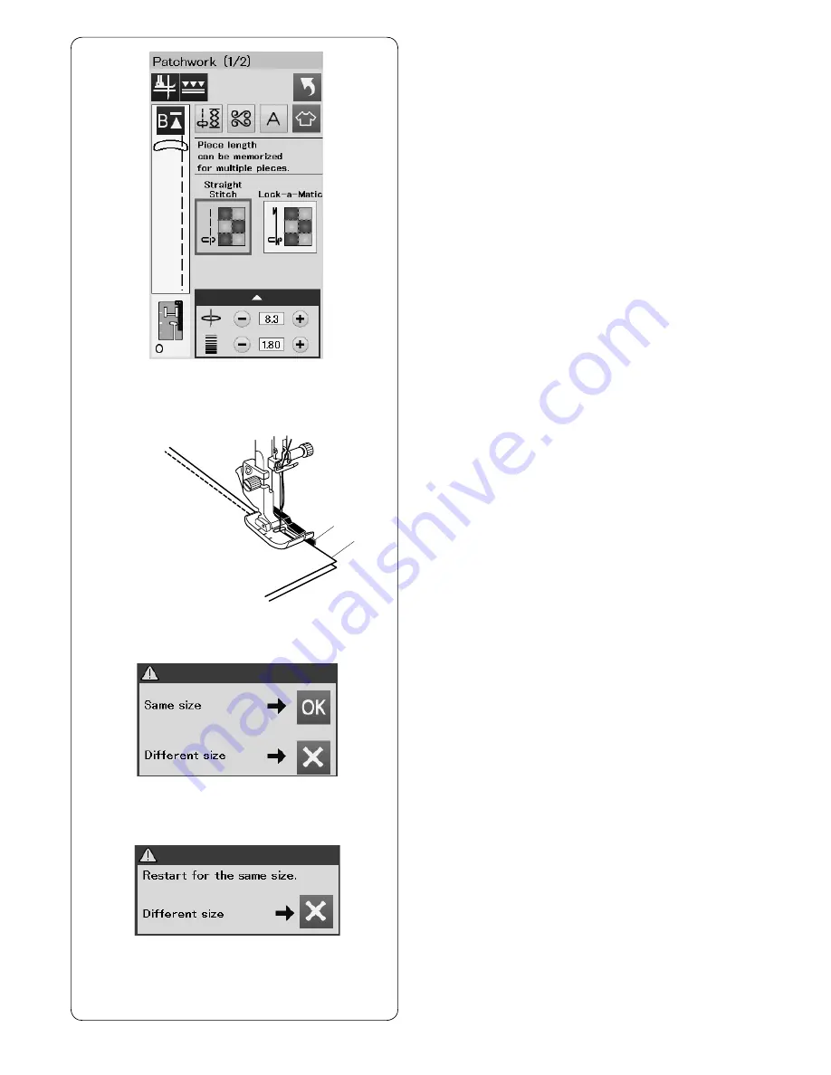 Janome mc9400p Instruction Book Download Page 84