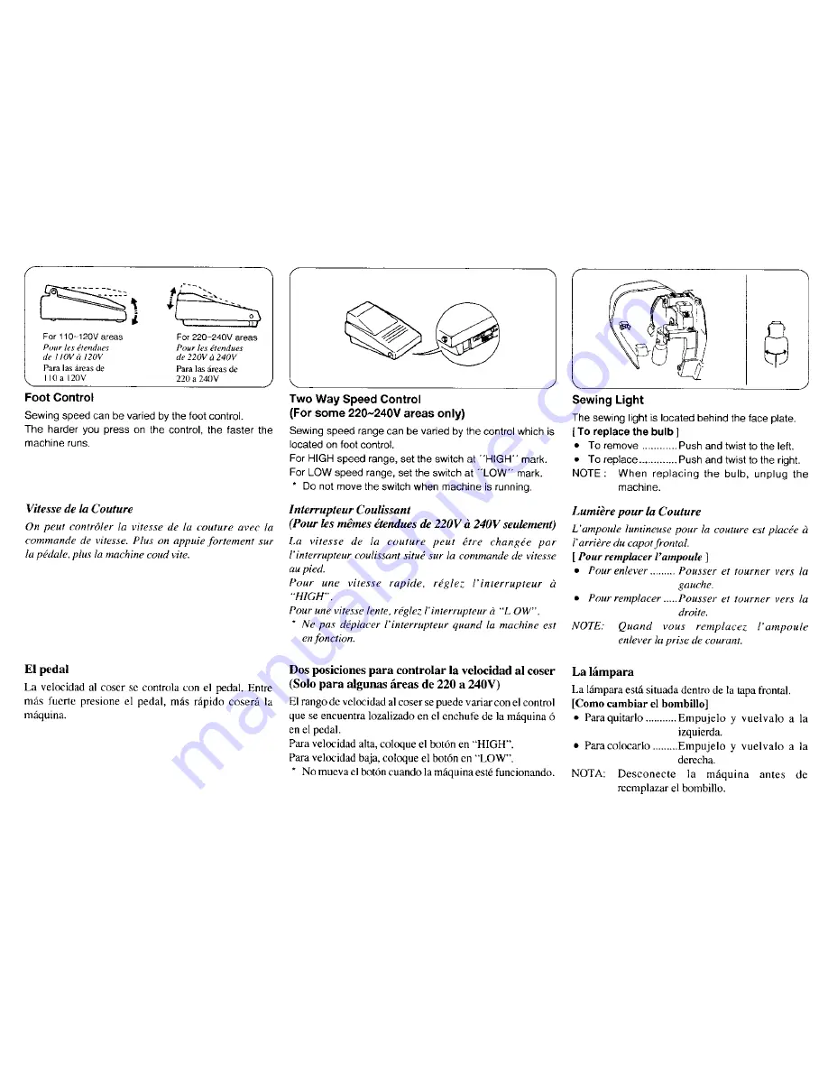 Janome ME 4018 Instruction Book Download Page 12