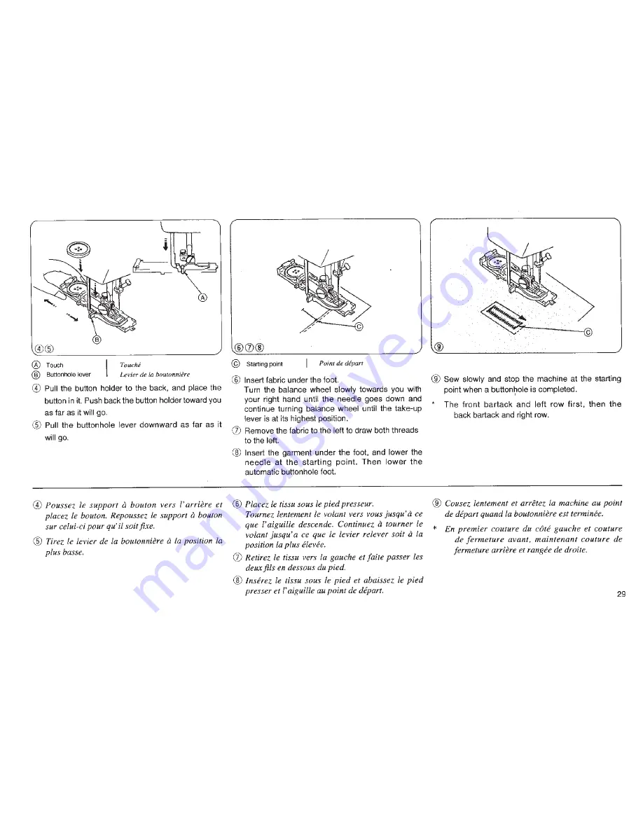 Janome ME 4023 Скачать руководство пользователя страница 31