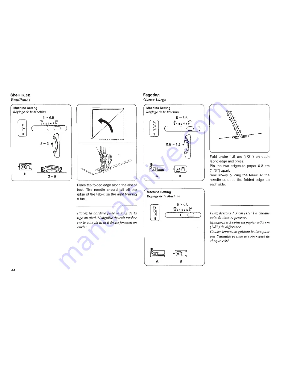 Janome ME 4023 Скачать руководство пользователя страница 46