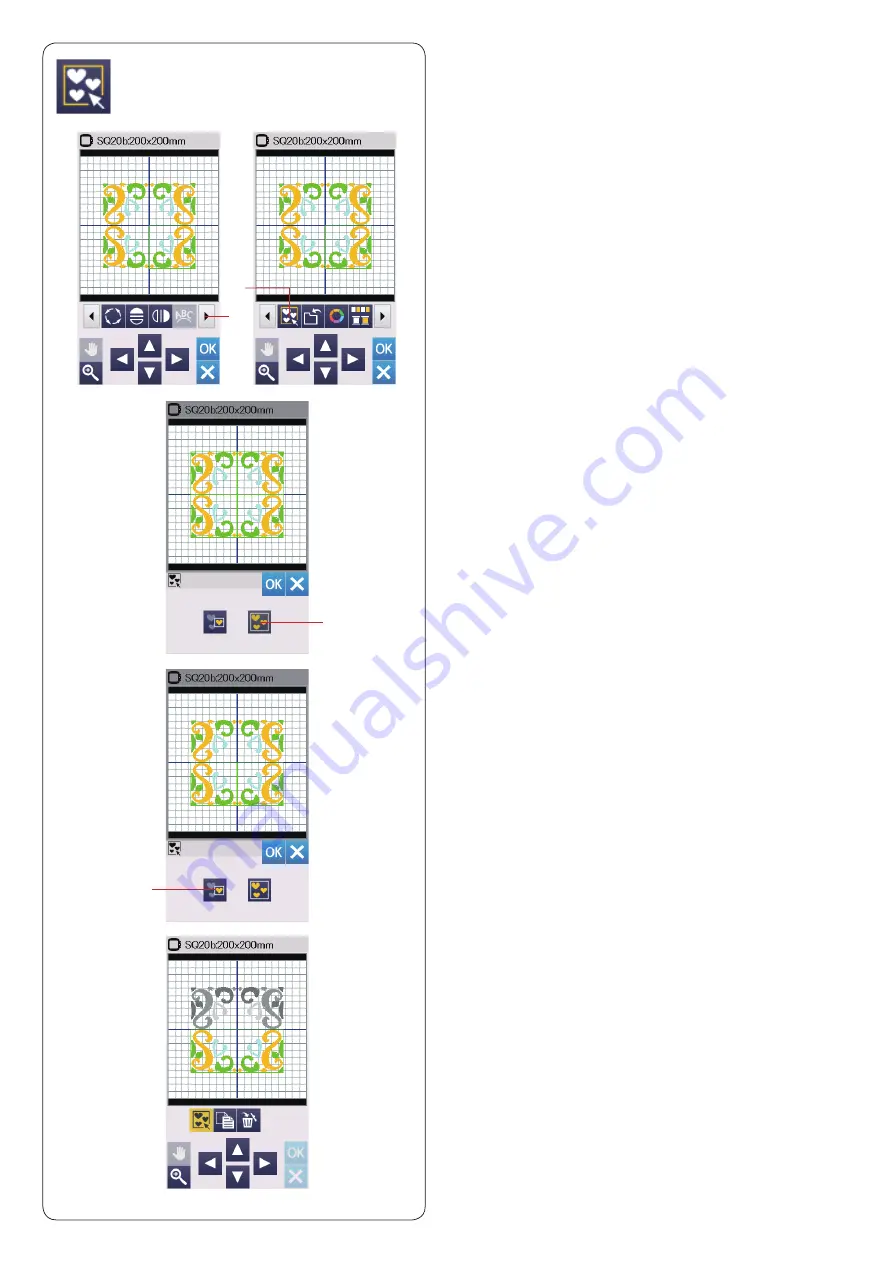 Janome Memory Craft 500E Instruction Book Download Page 40