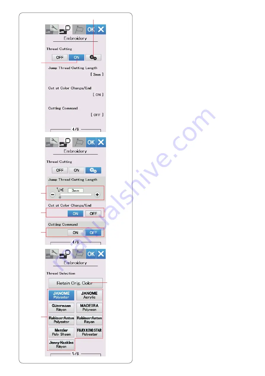 Janome Memory Craft 500E Instruction Book Download Page 55