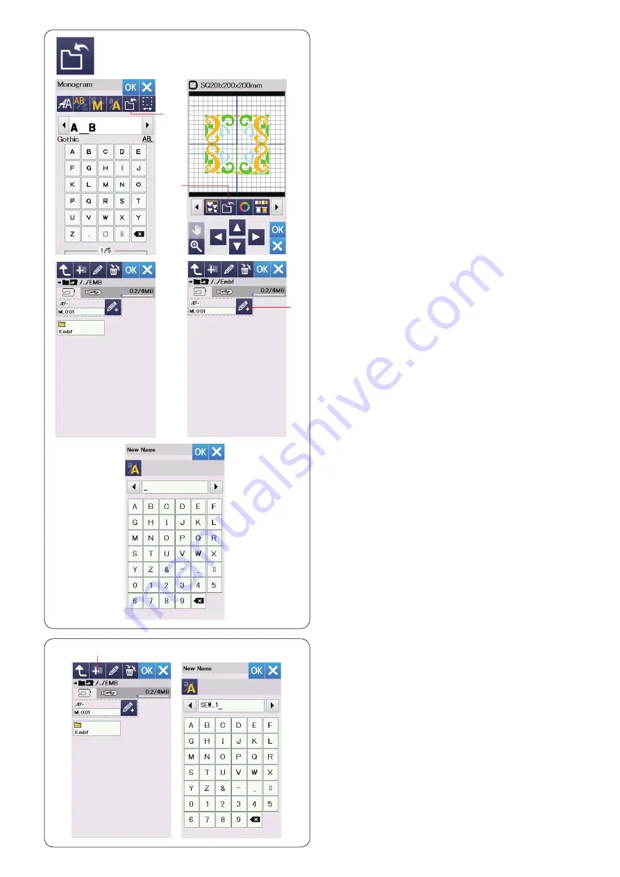 Janome Memory Craft 500E Instruction Book Download Page 57