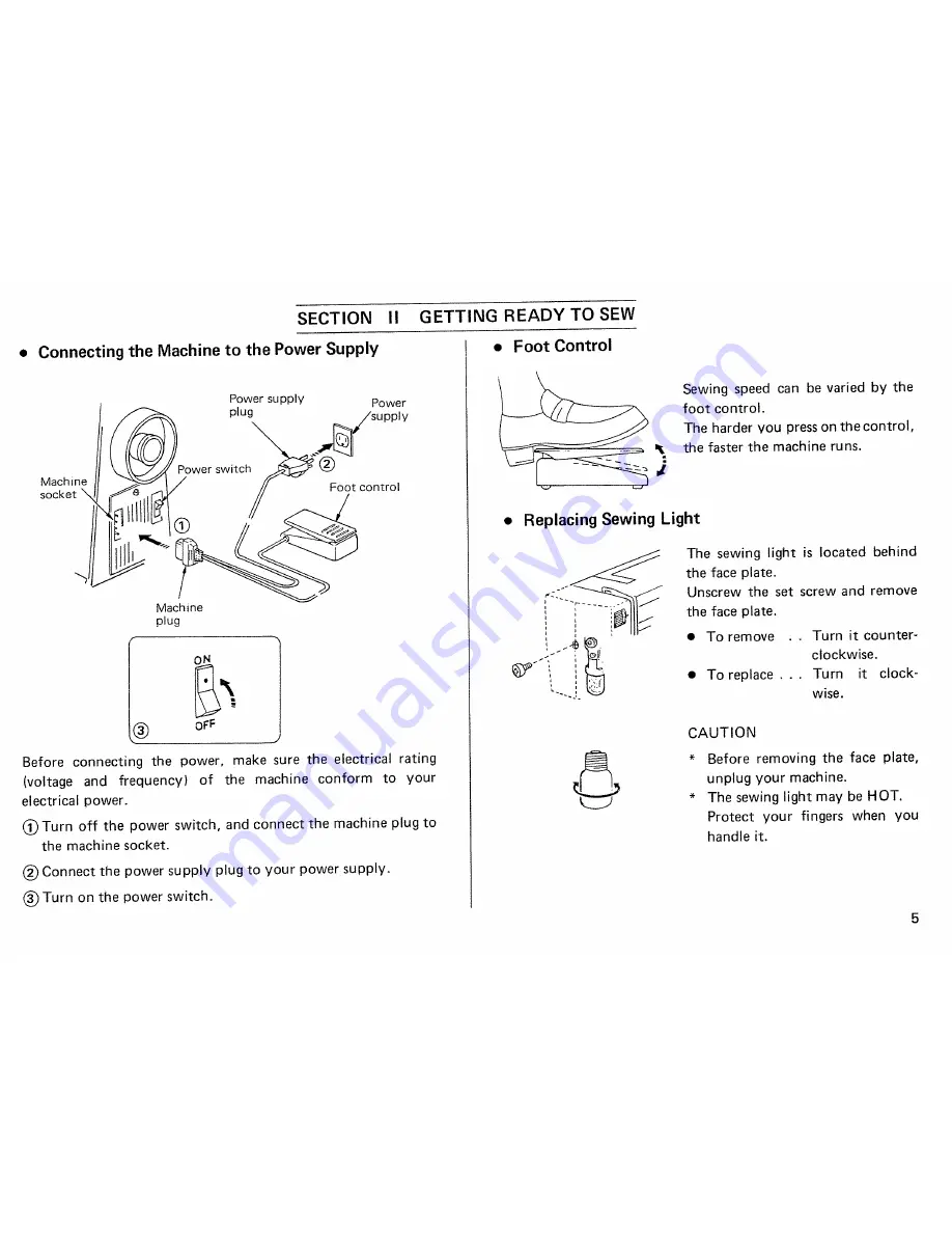 Janome S650 Instruction Book Download Page 6