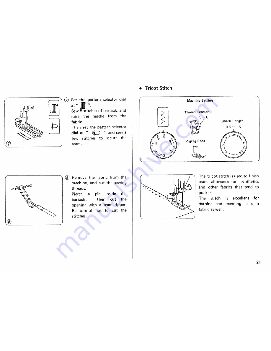 Janome S650 Instruction Book Download Page 22