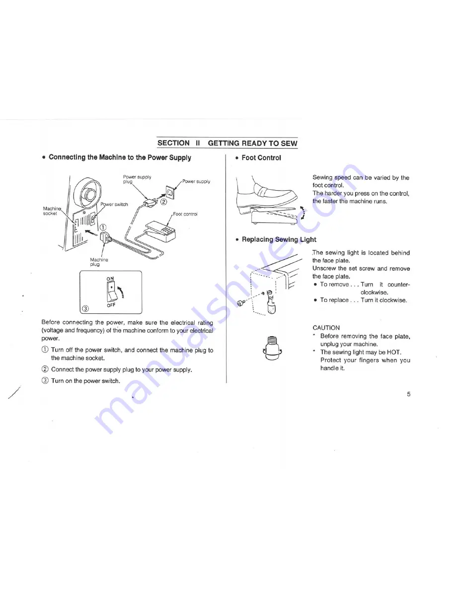 Janome S750 Instruction Book Download Page 9