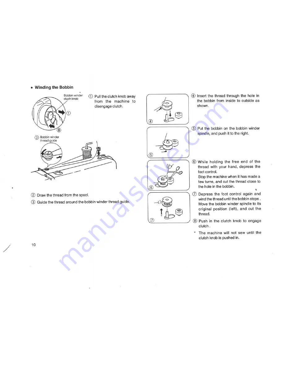 Janome S750 Instruction Book Download Page 14