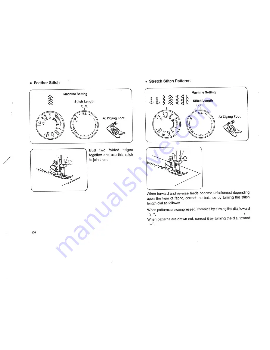 Janome S750 Instruction Book Download Page 28