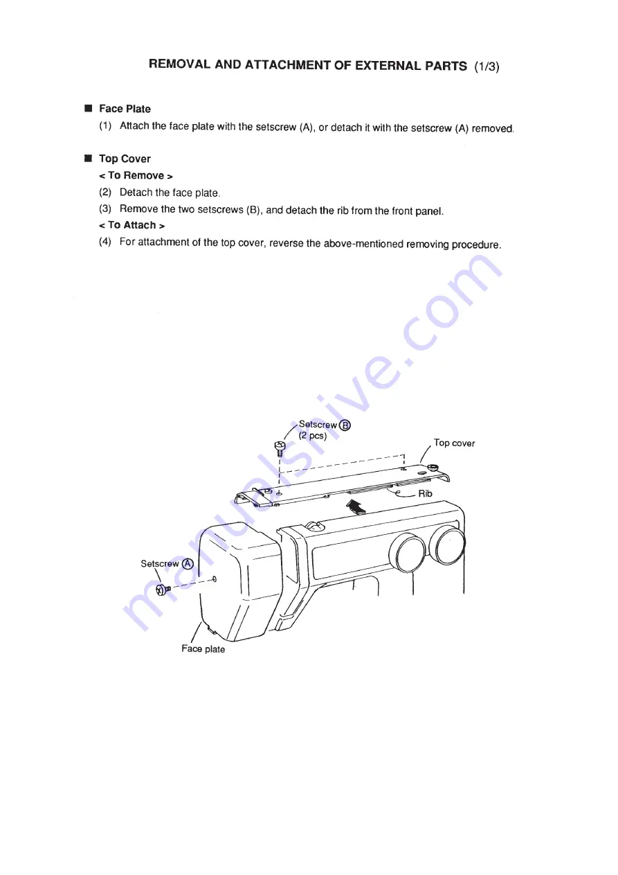 Janome S750 Service Manual And Parts List Download Page 3