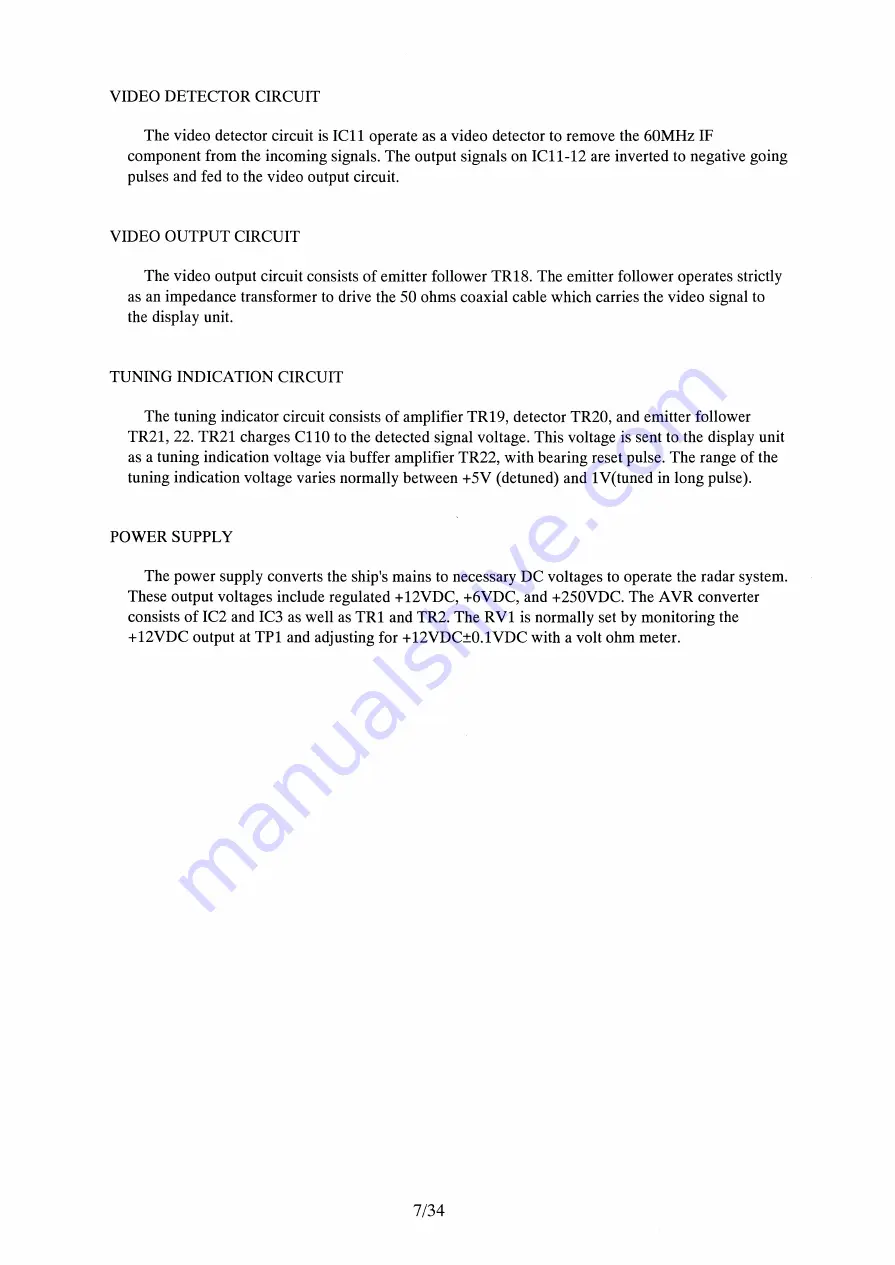 Japan Radio Co. JMA-1011 Field Service Manual Download Page 9