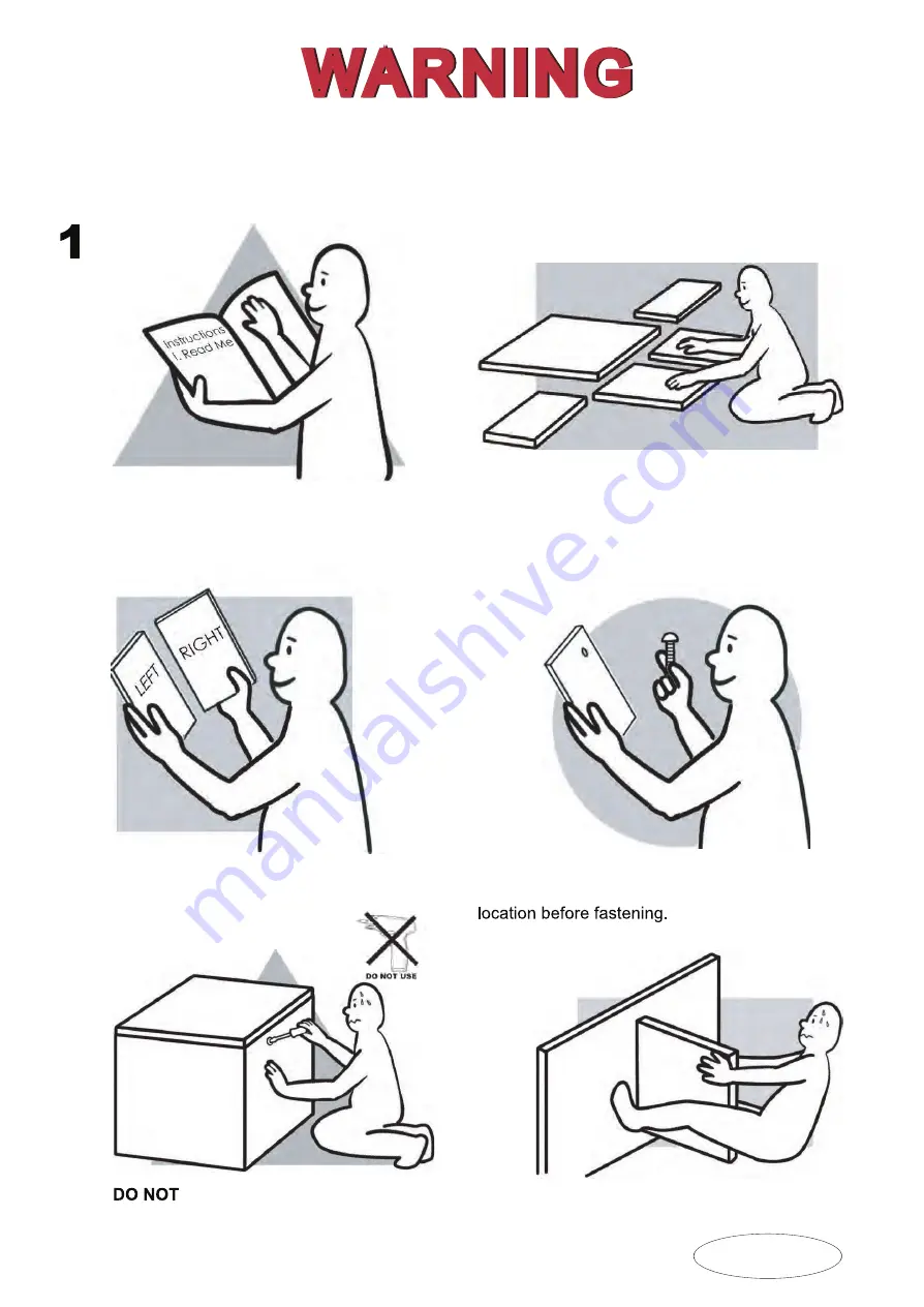 Jar Furniture VICTORIA VD1679S Assembly Instructions Manual Download Page 2