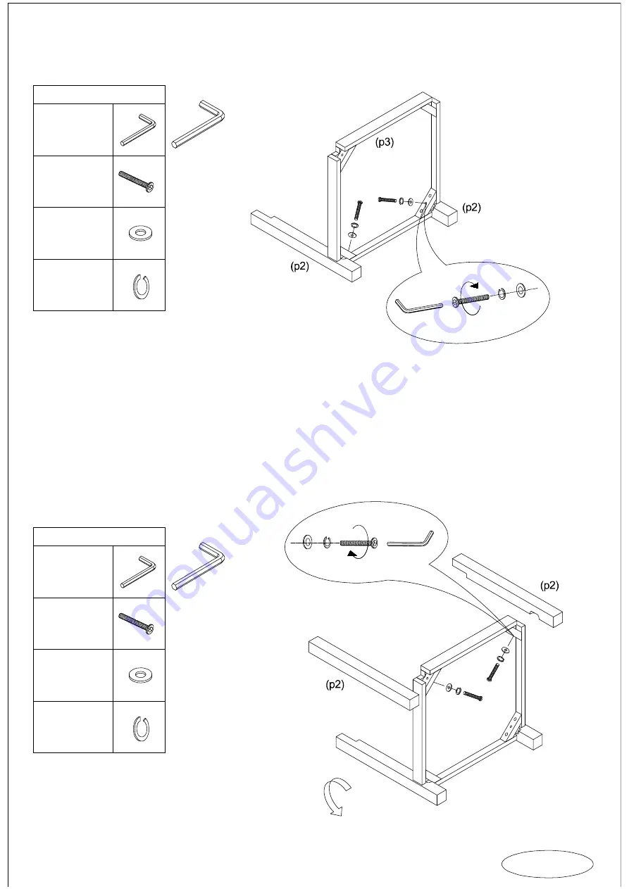 Jar Furniture VICTORIA VD1679S Assembly Instructions Manual Download Page 4