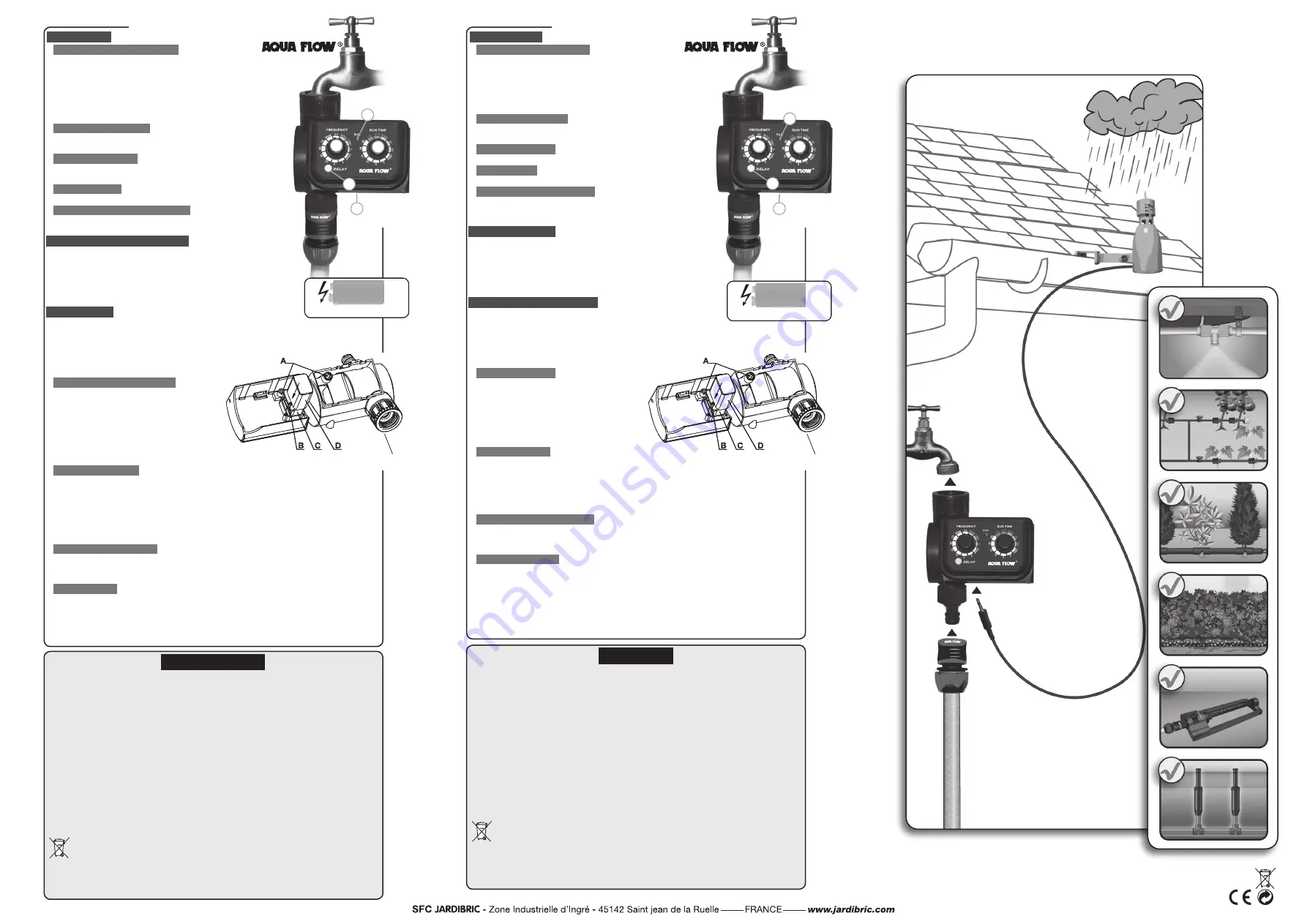 JARDIBRIC AQUA FLOW PNR11 Instructions Download Page 2