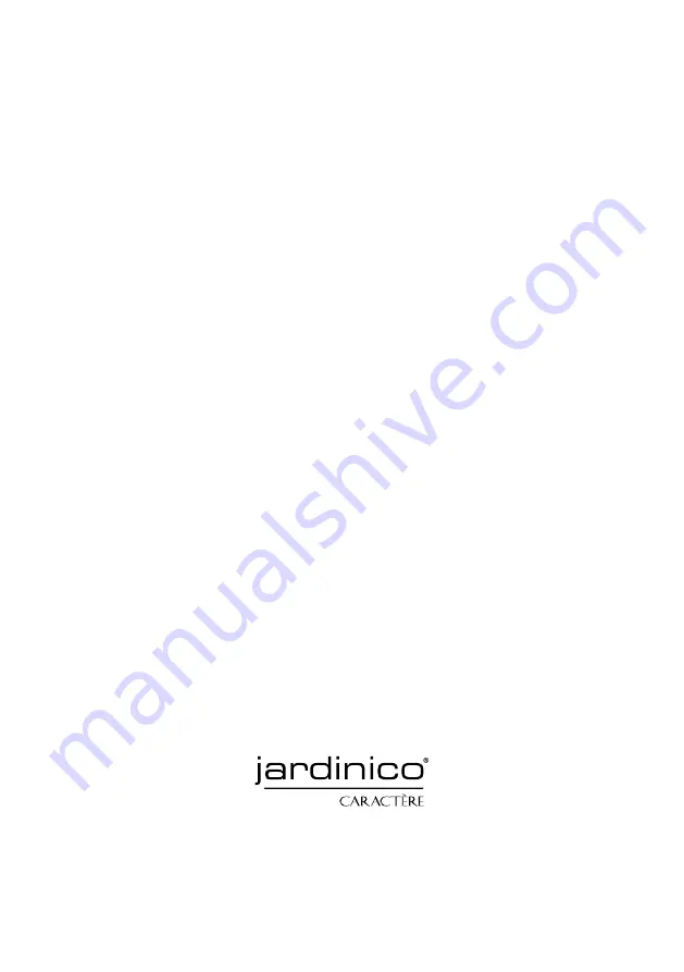 JARDINICO JCP.3 Series Assembly And Operation Manual Download Page 7