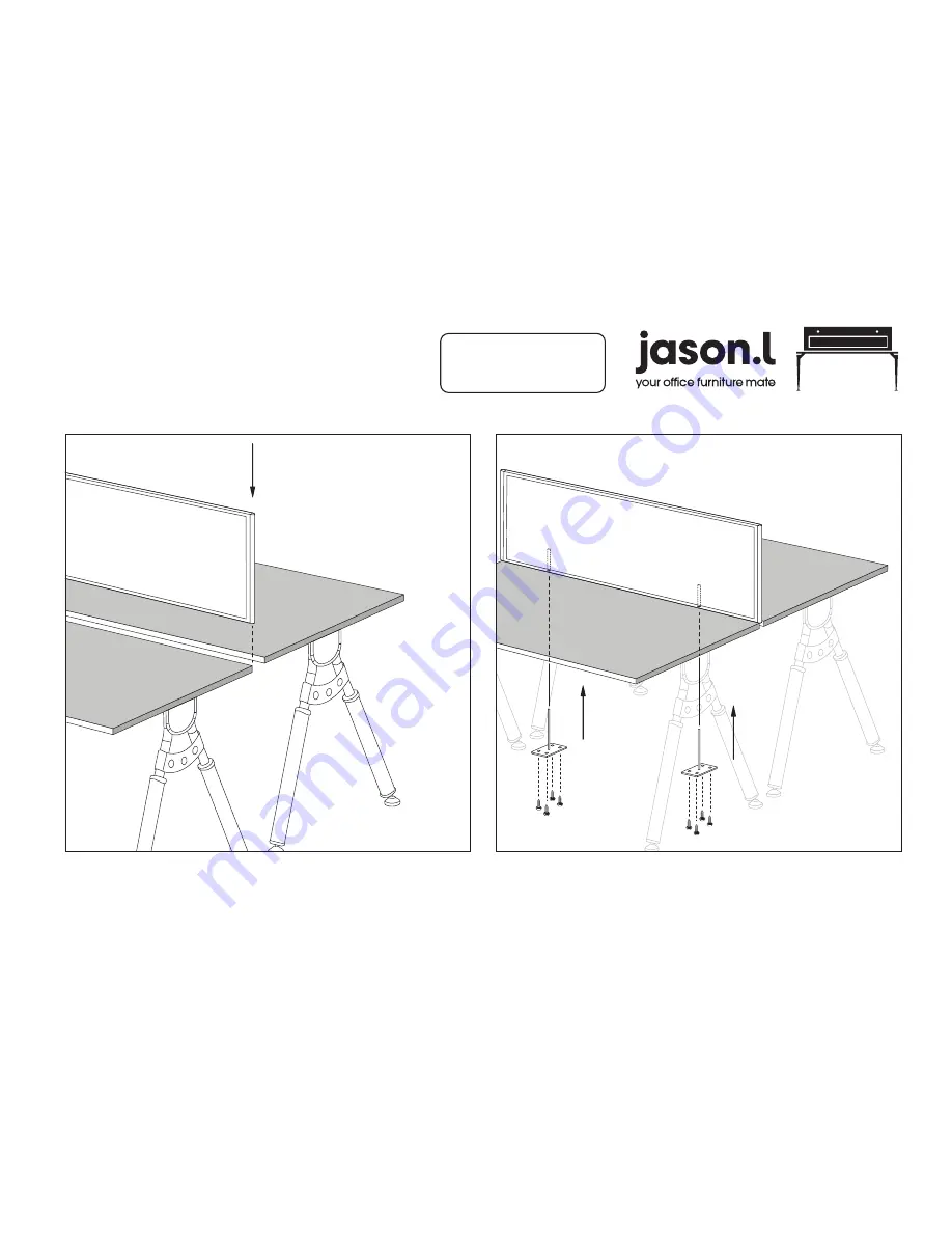 Jason.L Elements 2 Person Workstation Assembly Instructions Download Page 5