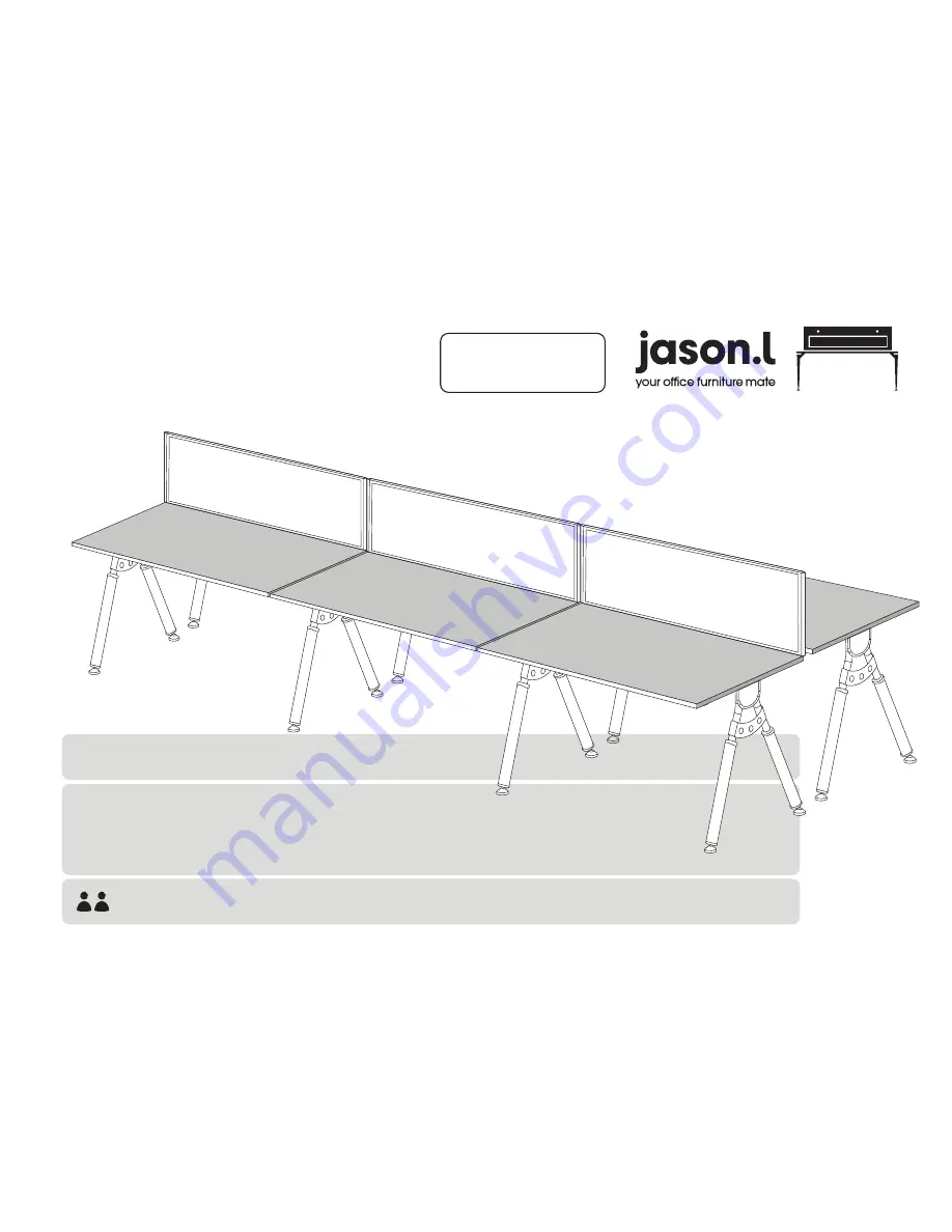 Jason.L Elements 6 Person Workstation Скачать руководство пользователя страница 1