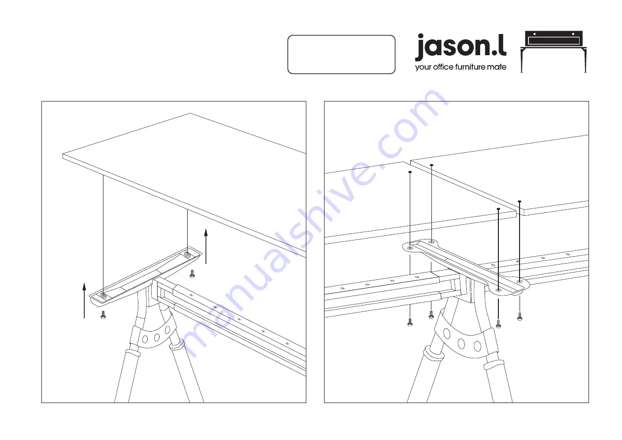 Jason.L Elements Workstation 2 Person Run Скачать руководство пользователя страница 5